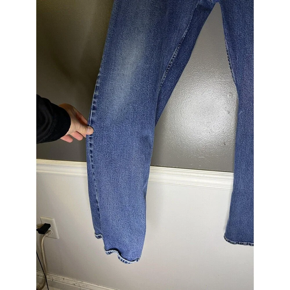 Levis 527 Jeans Mens 42x32 Blue Slim Bootcut Stretch Denim Medium Wash Pants